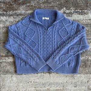 Lucky Brand Cable Knit cropped Sweater